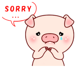 Pig with 40 emotion or pattern sticker #7133009