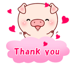 Pig with 40 emotion or pattern sticker #7133010