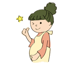 Mama's pregnancy life sticker #7133156