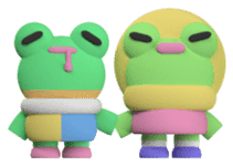 Mushbuh Froggy Couple Stickoid Pack sticker #7133905