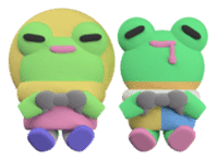 Mushbuh Froggy Couple Stickoid Pack sticker #7133906