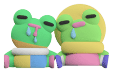 Mushbuh Froggy Couple Stickoid Pack sticker #7133936