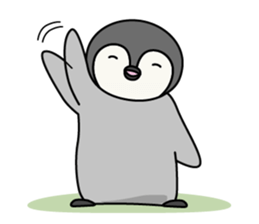 Cute emperor penguin chicks 3 sticker #7135466