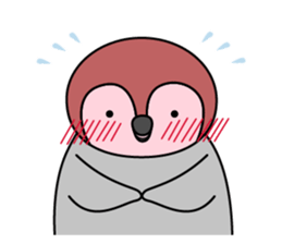 Cute emperor penguin chicks 3 sticker #7135467