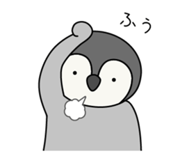 Cute emperor penguin chicks 3 sticker #7135469