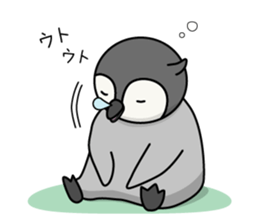 Cute emperor penguin chicks 3 sticker #7135476