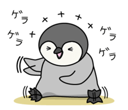 Cute emperor penguin chicks 3 sticker #7135480