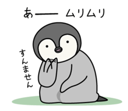 Cute emperor penguin chicks 3 sticker #7135484