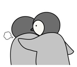 Cute emperor penguin chicks 3 sticker #7135501