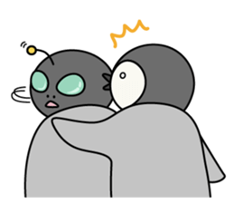 Cute emperor penguin chicks 3 sticker #7135502