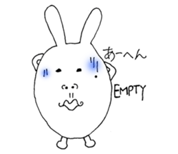 Mikawa rabbit also speak Kansai dialect sticker #7135518