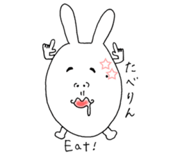 Mikawa rabbit also speak Kansai dialect sticker #7135521