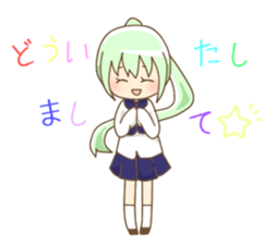 The girl who has a long sleeve sticker #7135548