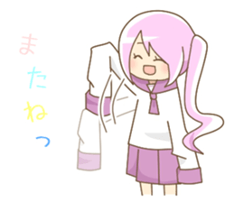 The girl who has a long sleeve sticker #7135569