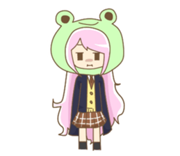 The girl who has a long sleeve sticker #7135583