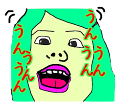 Crazy Face Girls sticker #7135632