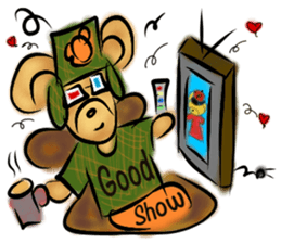 Rossy lady Bear II sticker #7136209