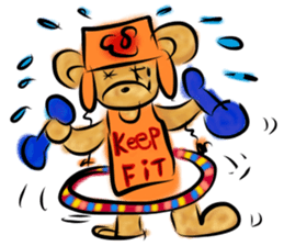 Rossy lady Bear II sticker #7136210