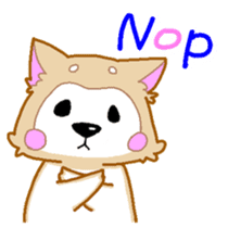 Akita dog - everyday conversation - sticker #7136987