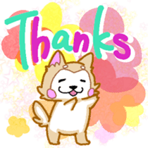 Akita dog - everyday conversation - sticker #7136988