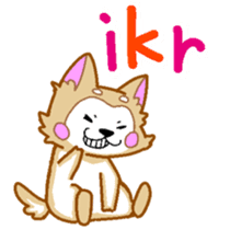 Akita dog - everyday conversation - sticker #7136990