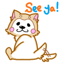 Akita dog - everyday conversation - sticker #7136994
