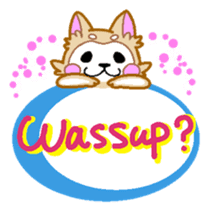 Akita dog - everyday conversation - sticker #7136998