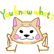 Akita dog - everyday conversation - sticker #7136999