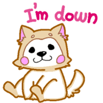 Akita dog - everyday conversation - sticker #7137001