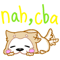 Akita dog - everyday conversation - sticker #7137003