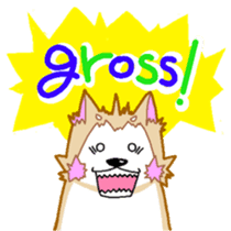 Akita dog - everyday conversation - sticker #7137004