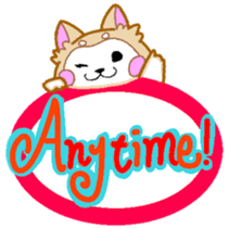 Akita dog - everyday conversation - sticker #7137007