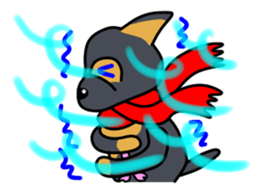 Ryu blue eyes sticker #7137691