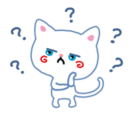 A White Cat @ Blue Eyes sticker #7137724