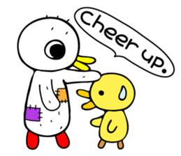 one bird [English] sticker #7138494