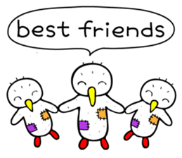 one bird [English] sticker #7138495