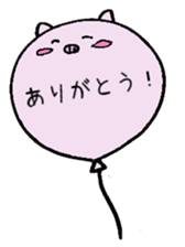 Pig with a tie sticker #7138641