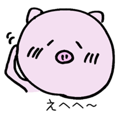 Pig with a tie sticker #7138647