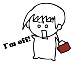 Pyon-chan(English version) sticker #7138786