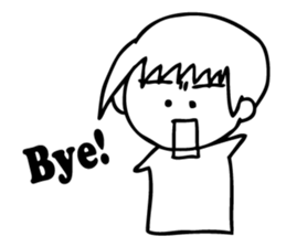 Pyon-chan(English version) sticker #7138791