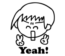 Pyon-chan(English version) sticker #7138805