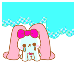 Cute Pinky strawberry rabbit sticker #7139643