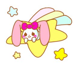 Cute Pinky strawberry rabbit sticker #7139647