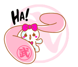 Cute Pinky strawberry rabbit sticker #7139654