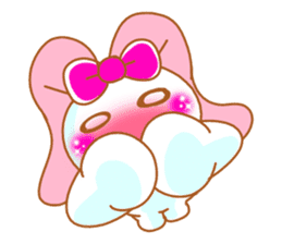 Cute Pinky strawberry rabbit sticker #7139658