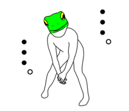 Sticker of frog man sticker #7139828