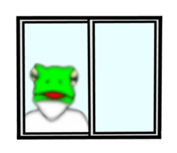 Sticker of frog man sticker #7139840
