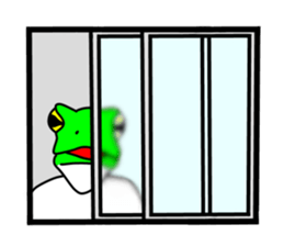 Sticker of frog man sticker #7139842