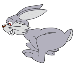 Happy Silver Rabbit sticker #7139877