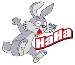 Happy Silver Rabbit sticker #7139880